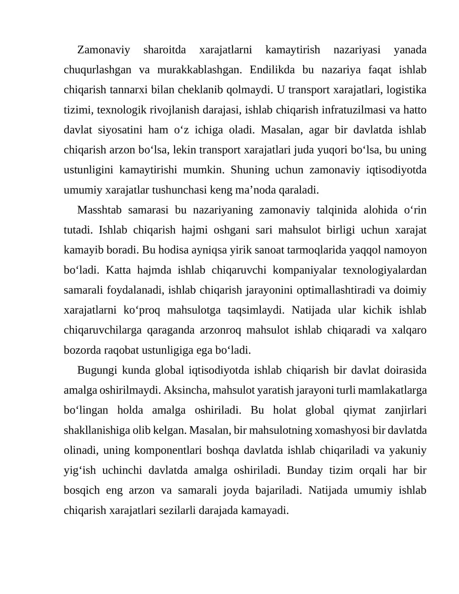 Xalqaro savdoning zamonaviy nazariyalari 3
