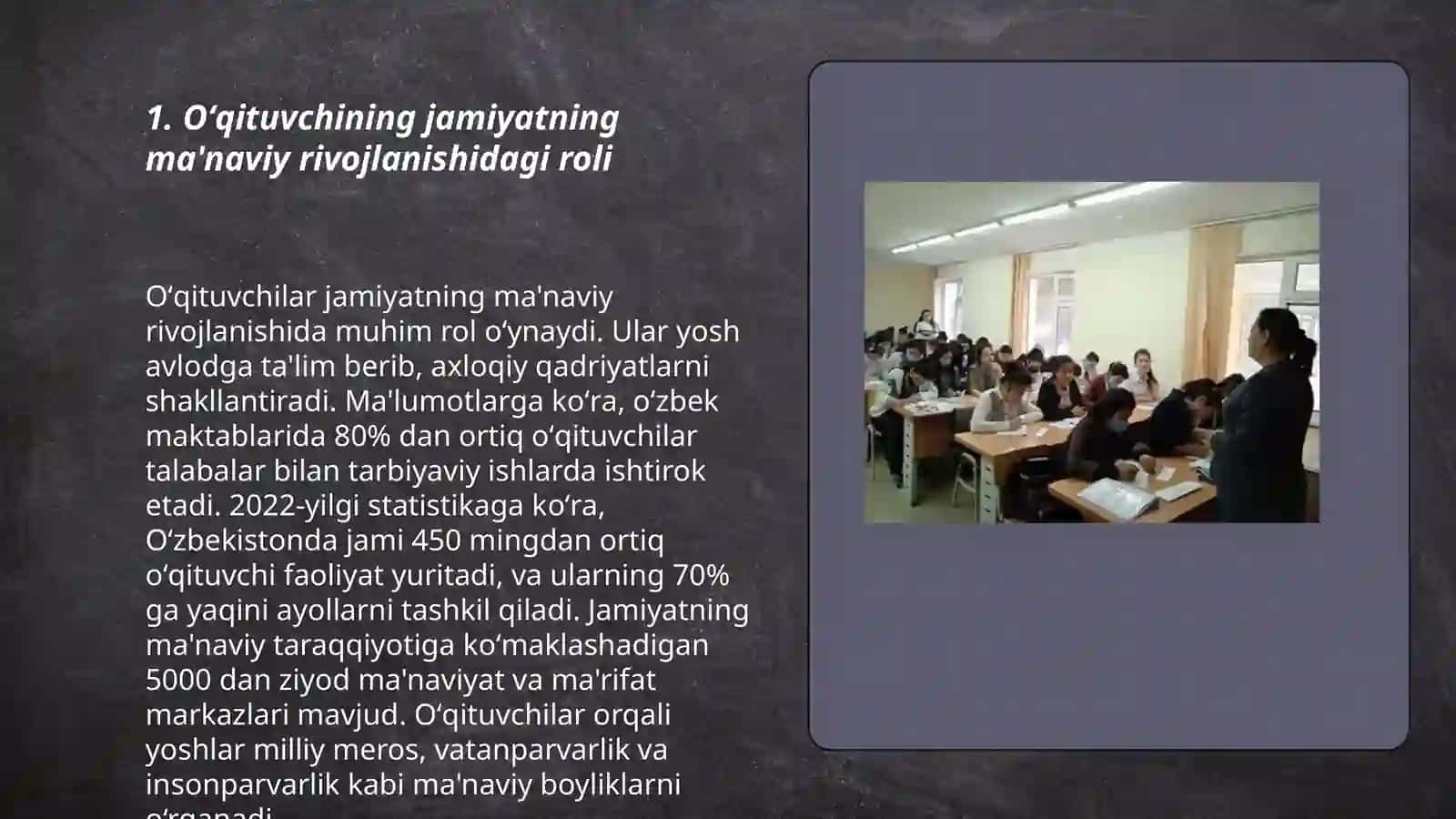 Oʻqituvchining jamiyatda tutgan oʻrni 3