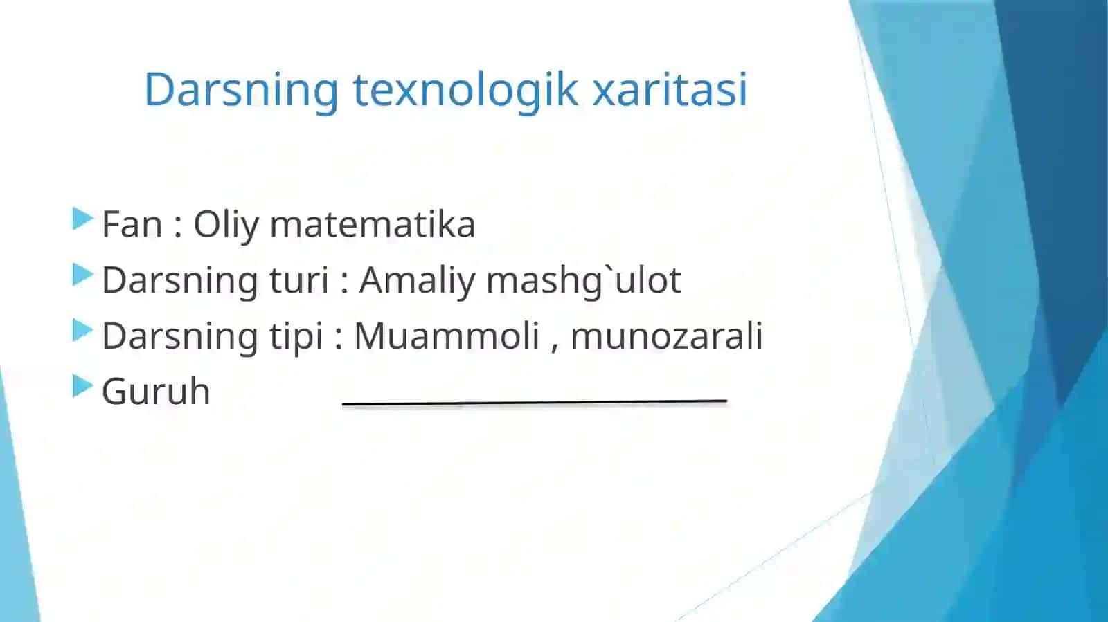 Matritsalar haqida tushuncha va ular ustida amallar 3