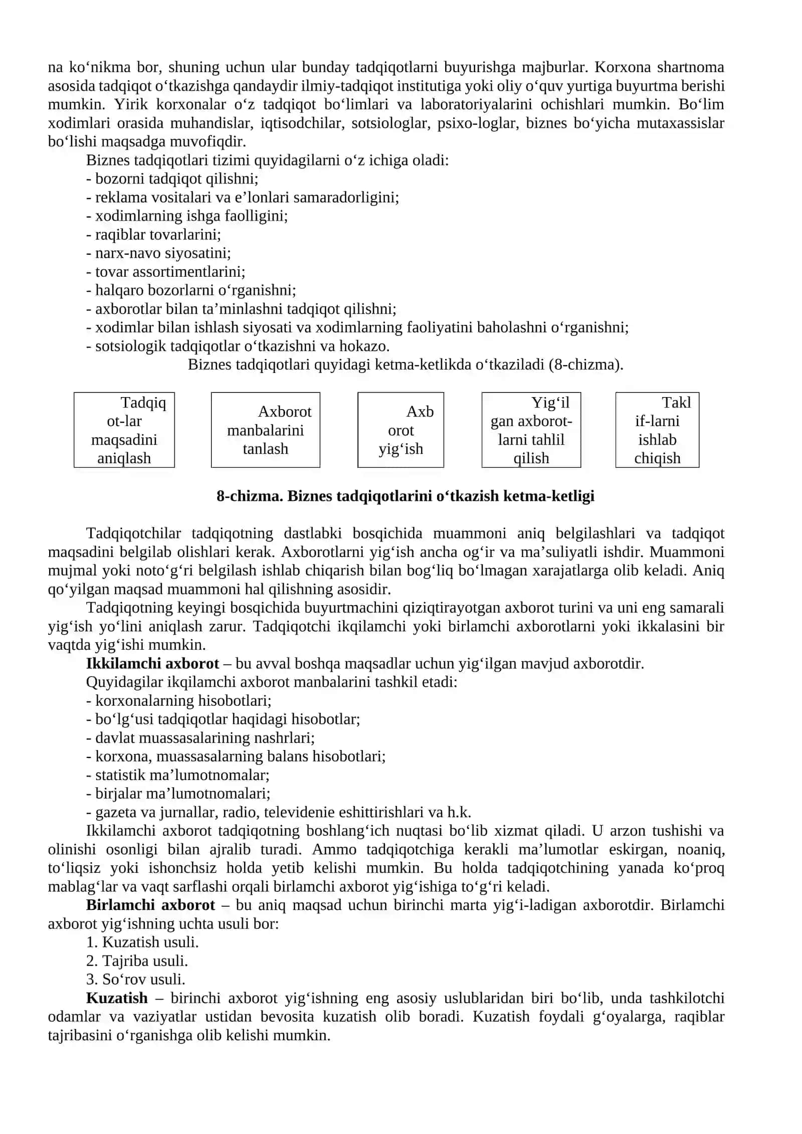 Kichik biznes va tadbirkorlik faoliyatini axborot bilan ta’minlash 3