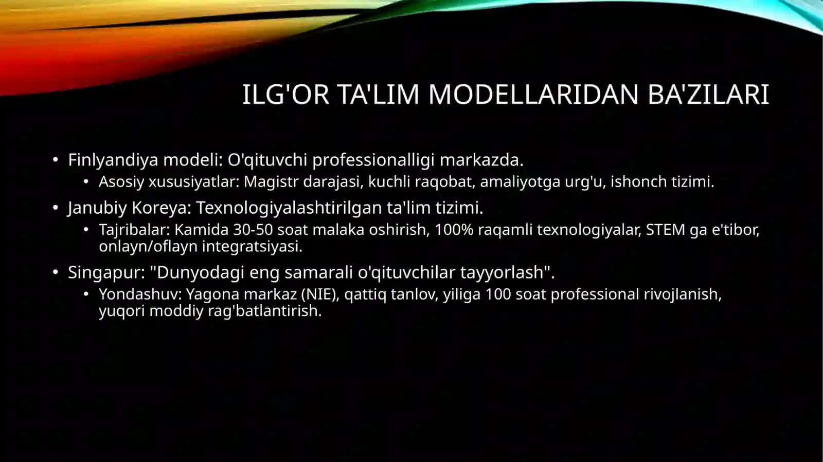 XORIJIY TAJRIBALAR ASOSIDA BO‘LAJAK O‘QITUVCHILARNING PEDAGOGIK FAOLIYATGA TAYYORLASH 3