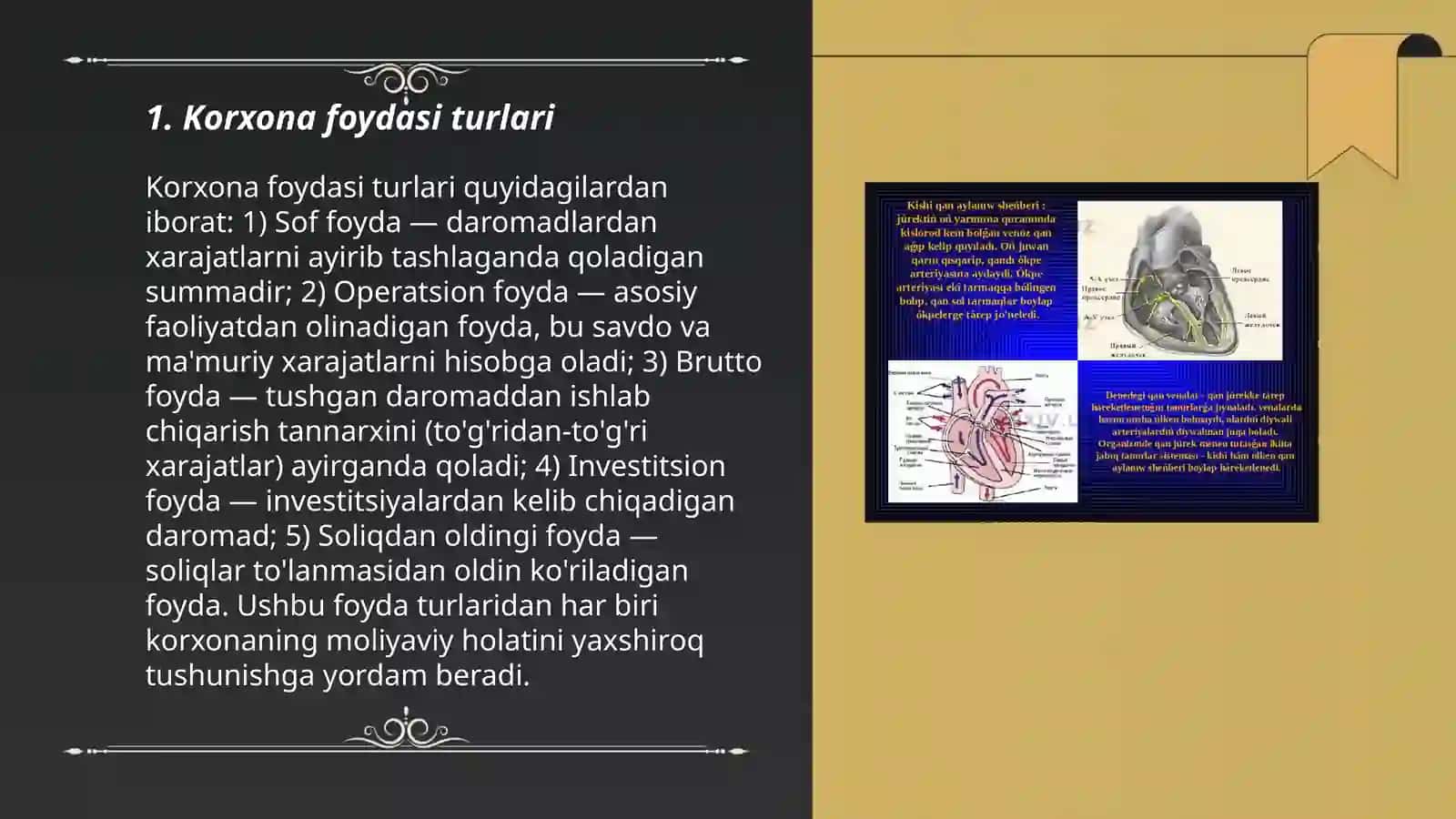 Korxona foydasi va uning taqsimlanishi va ishlatilishi 3