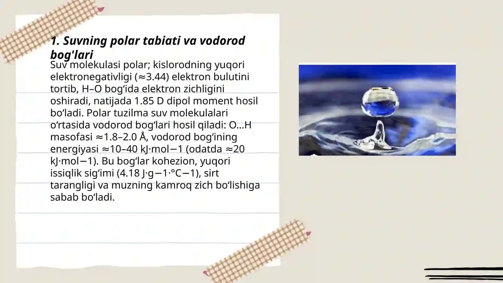 Suv.Hususiyatlari va biologik funksiyalari 3