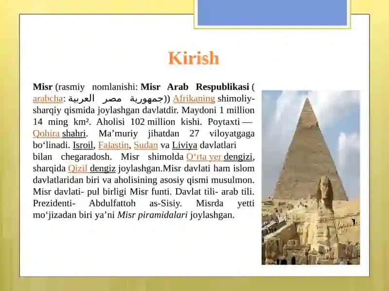 MISR TURIZM RESURSLARI VA UNING TURIZMNI RIVOJLANTIIRISH ISTIQBOLLARIREJA 3