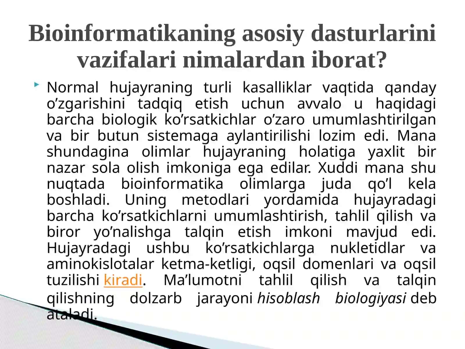 Nukleotidlar ketma – ketligini tahlilini amalga oshiruvchi dasturlar 3