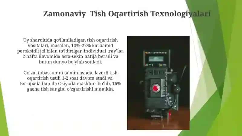 Zamonaviy Tish Oqartirish Texnologiyalari 3