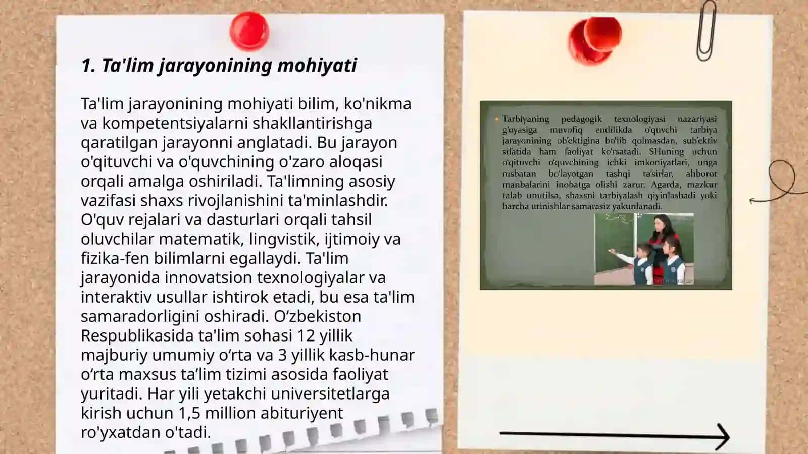 Pedagogik faoliyatda taʼlim -tarbiyaga oid tushunchalar 3