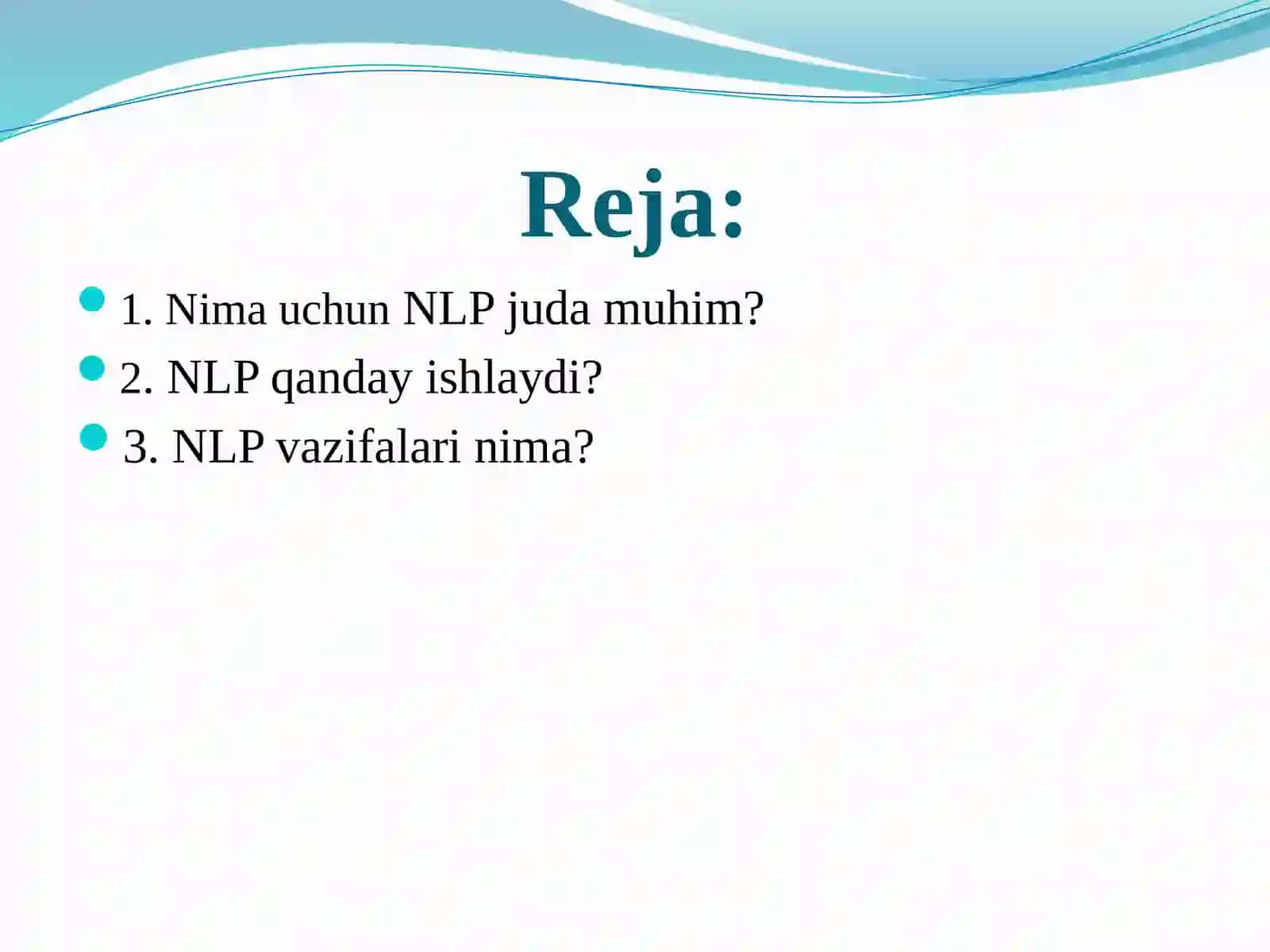 Tabiiy tilni qayta ishlashning ahamiyati va vazifalari. Axborotni izlash va ajratib olish 3