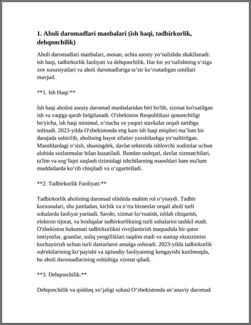 AHOLI DAROMADLARI 3