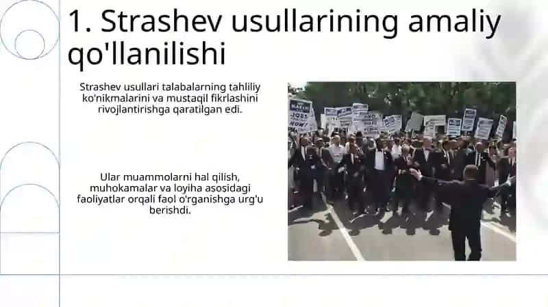 Rus metodis olimlarining tarix o‘qitish usullari.Strashev metodlari 3