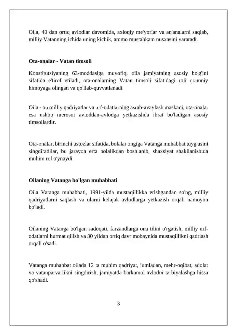 Oila-Vatan ichra Vatan 3