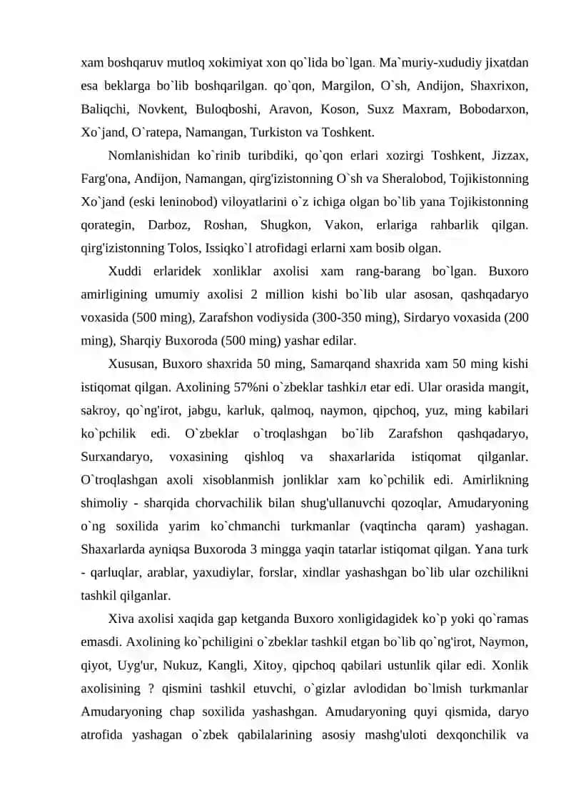 Xonliklar davri tarixiy geografiyasi 3