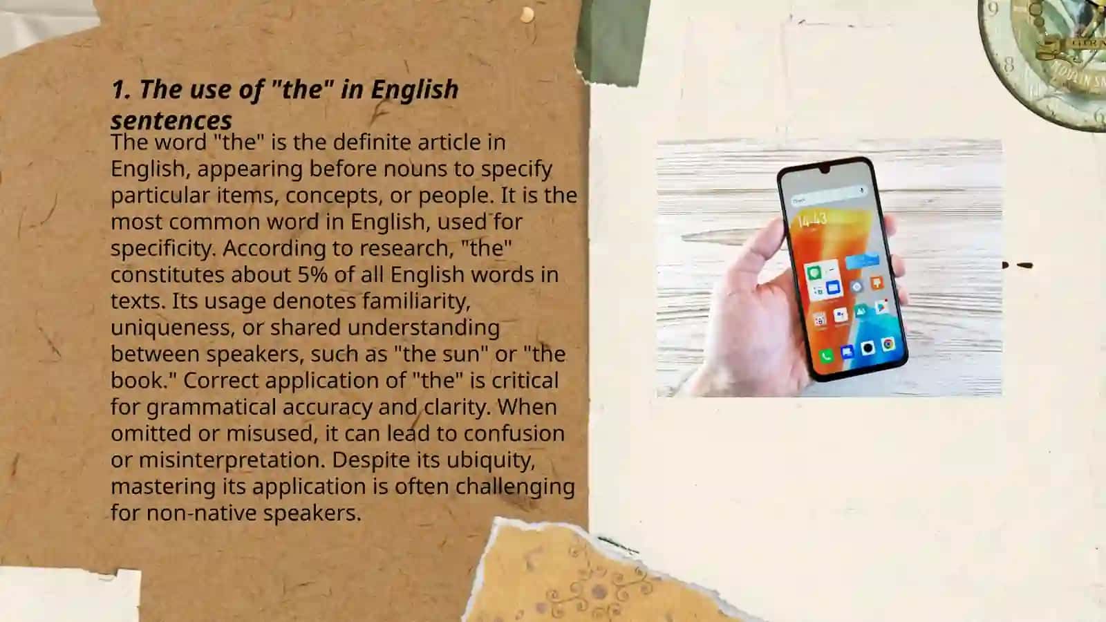 Articles the, a |an and zero article 3