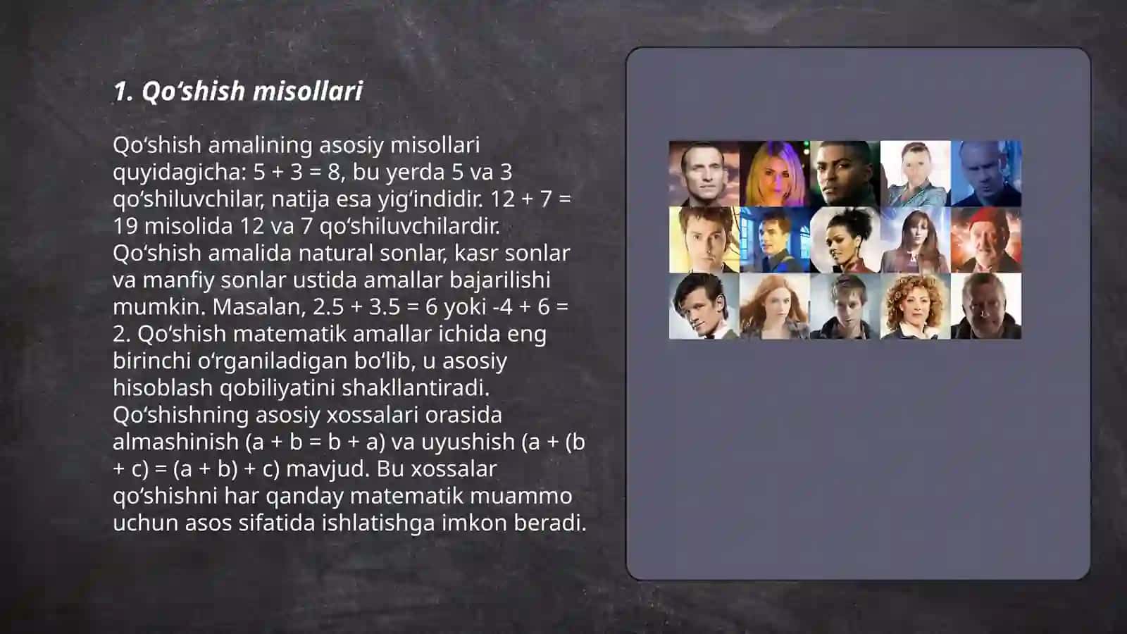 Qo‘shish misollari 3