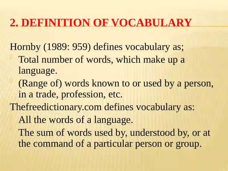 Teaching vocabulary 3