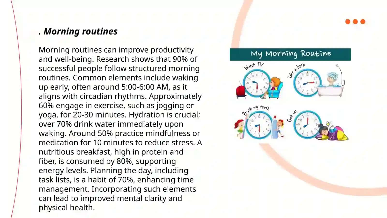 Morning routines 3
