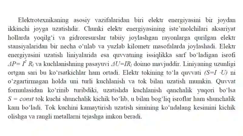 Elektr mexanikasi va texnologiyalari 3