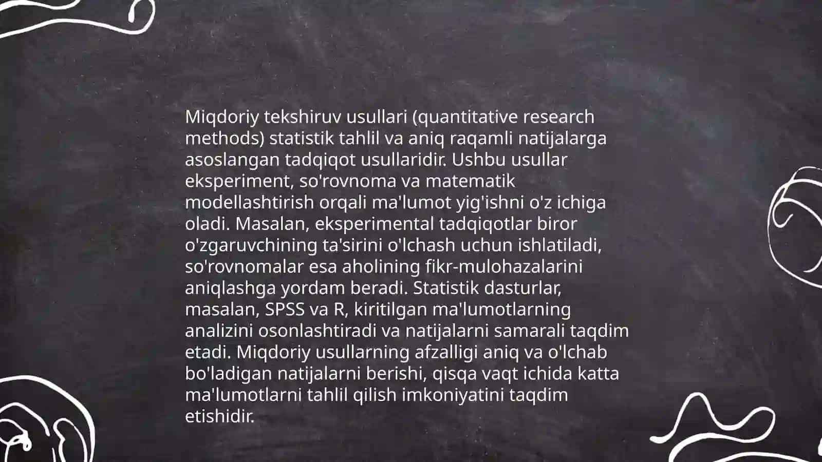 Miqdor va sifat tekshiruvlarining oziq-ovqat tekshiruvlaridagi ahamiyati 3