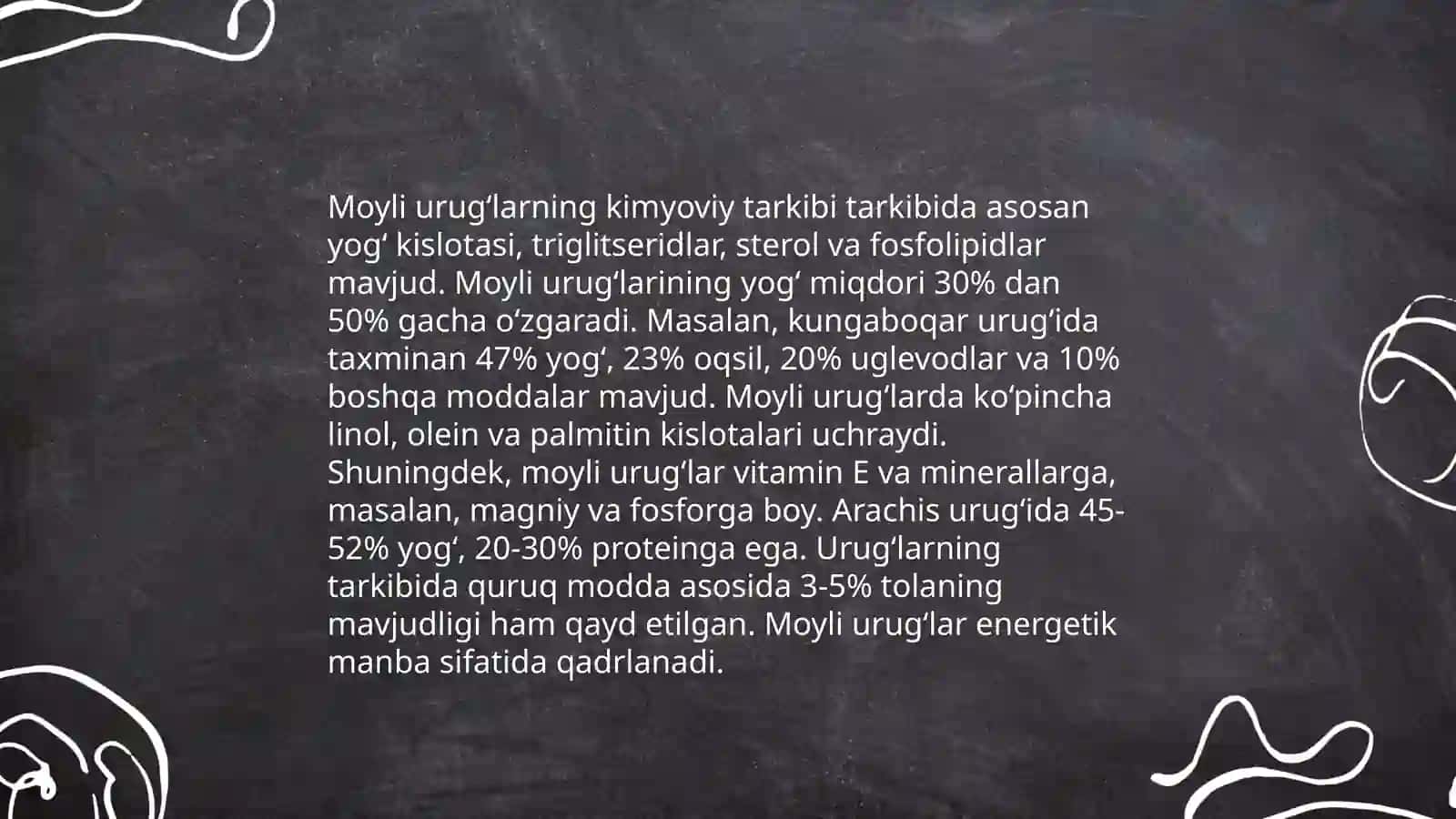 Moyli urug‘larni sifatini baholash va urug‘larning texnik tasnifi 3