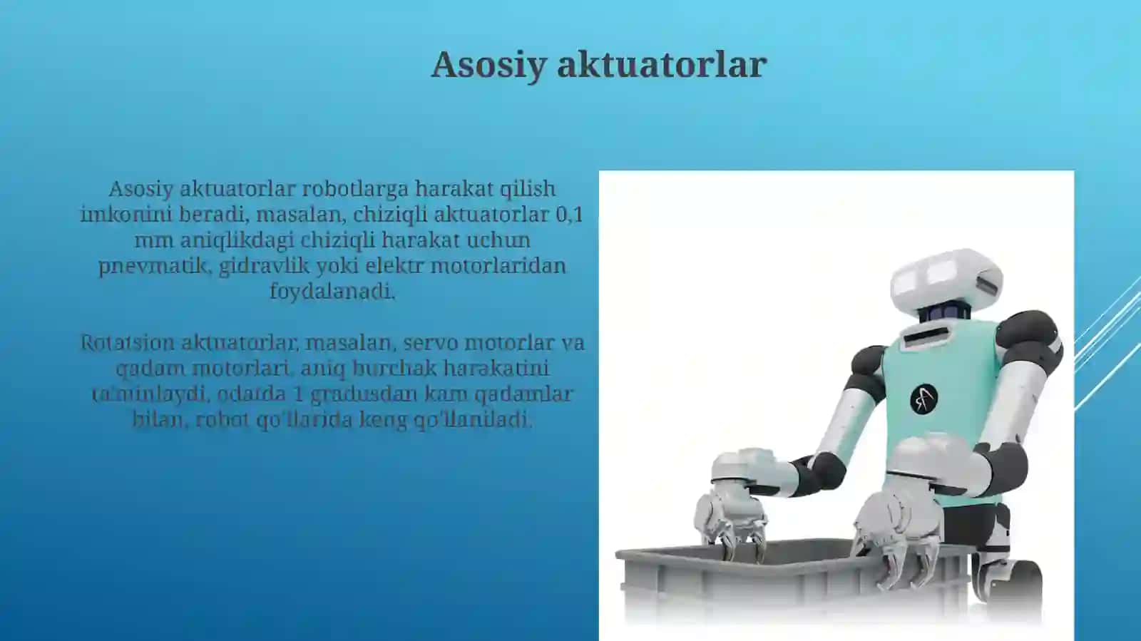 Robototexnikada qo‘llaniladigan jihozlar 3