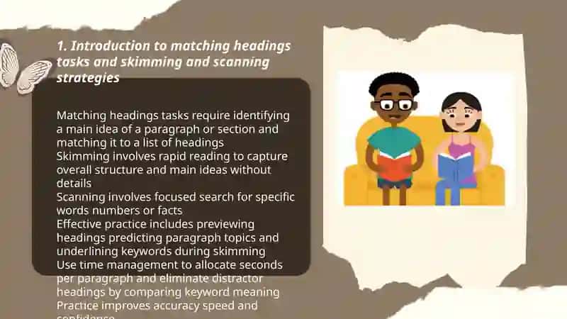 Matching Headings Tasks Practice 3