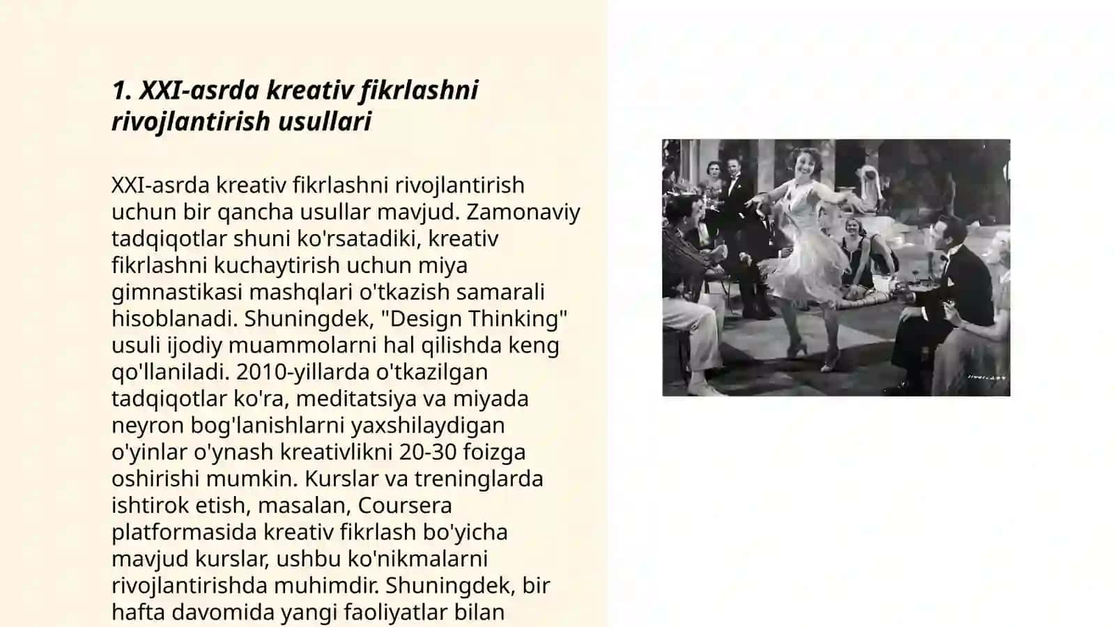 XXI-asrda kreativ fikrlashni rivojlantirish usullari 3