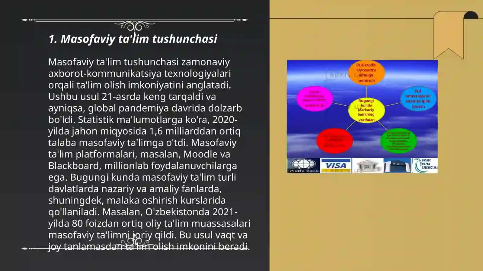 Masofaviy taʼlim tushunchasi va asosiy tamoyillari. An'anaviy ta'limdan farqlari va afzalliklari 3
