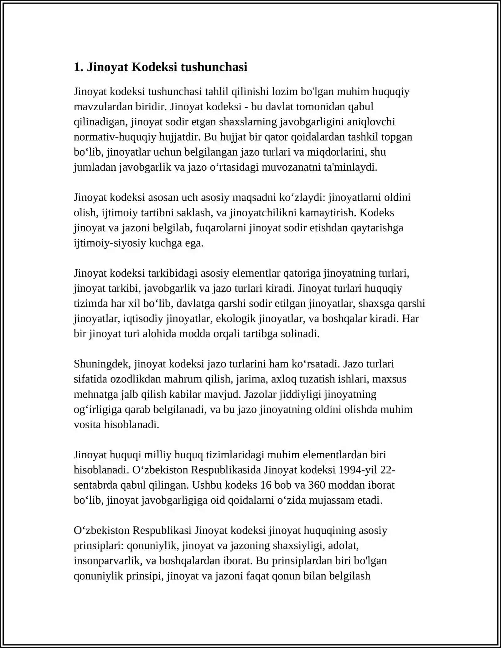 JINOYAT KODEKSINING 155-MODDASI 3