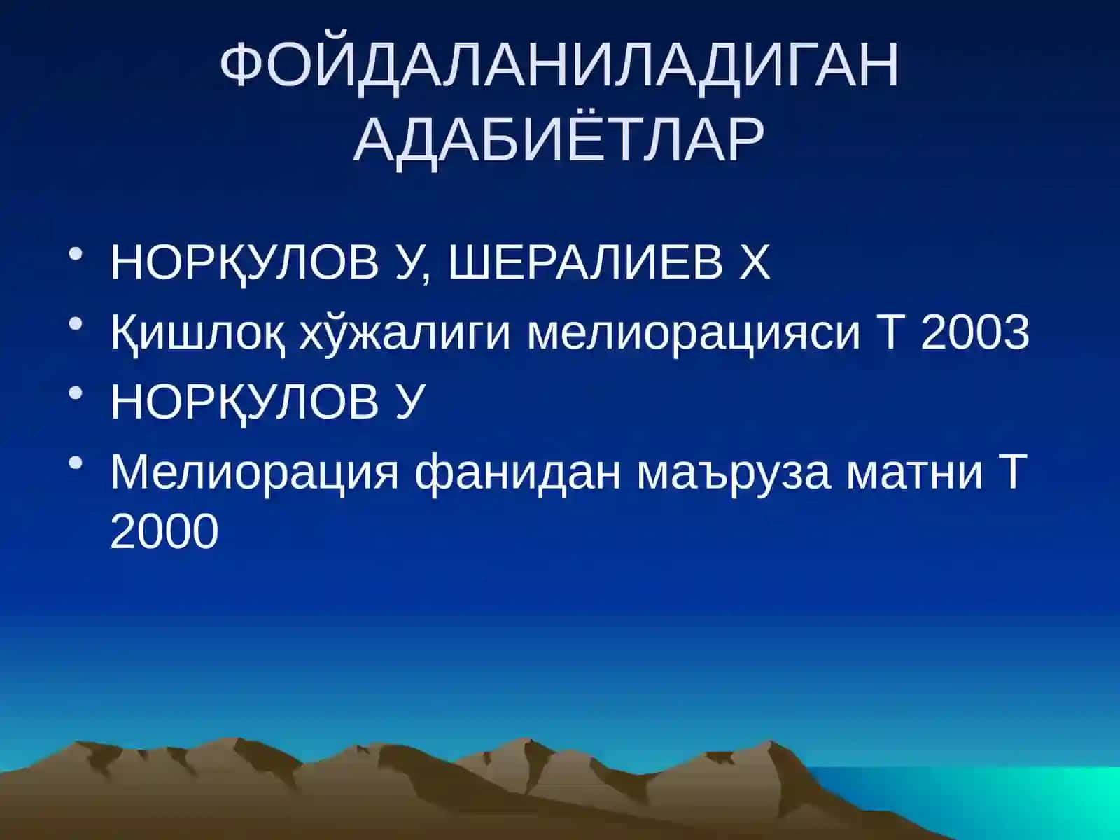 Тузларнинг ўсимликларга таъсири ва қишлоқ хўжалик экинларини туз таъсирига чидамлилиги 3