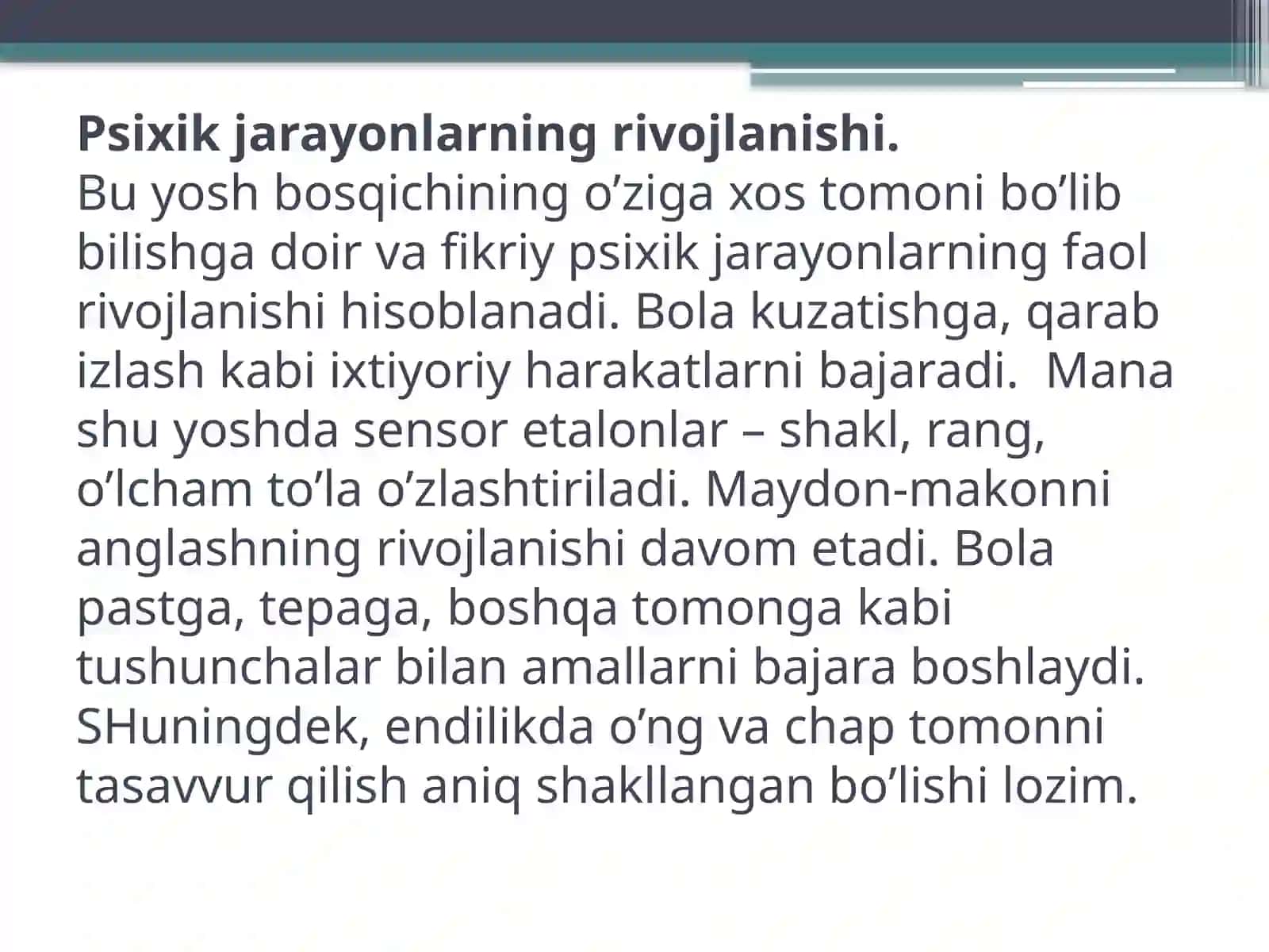 Bolalarni maktabdagi ta'lim jarayoniga psixik jihatdan tayyorlash 3