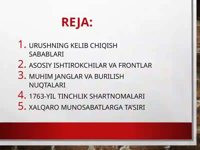 Urushning umumiy tavsifi 3