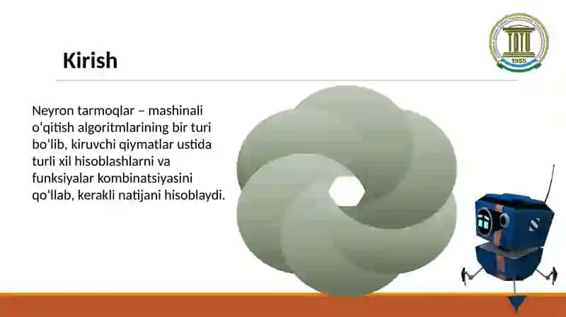 Ko’p qatlamli neyron tarmoqlar yordamida sinflashtirish 3