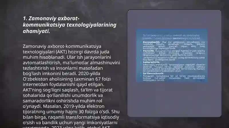 Zamonaviy axborot-kommunikatsiya texnologiyalardan foydalanish 3