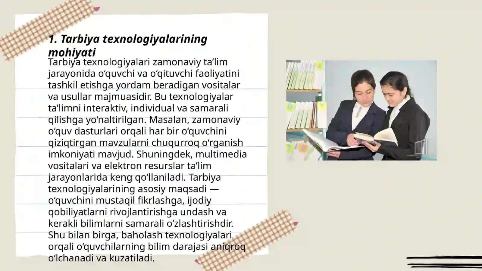 Tarbiya texnologiyalarining mohiyati 3