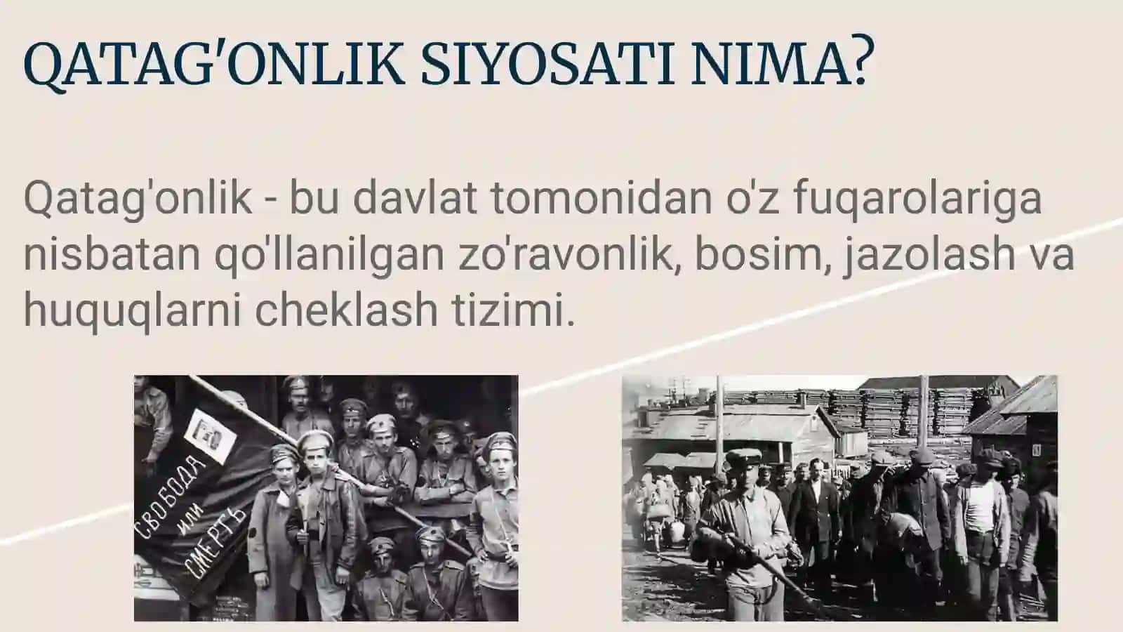 mustabid tuzum davrida qatag'onlik siyosati 3