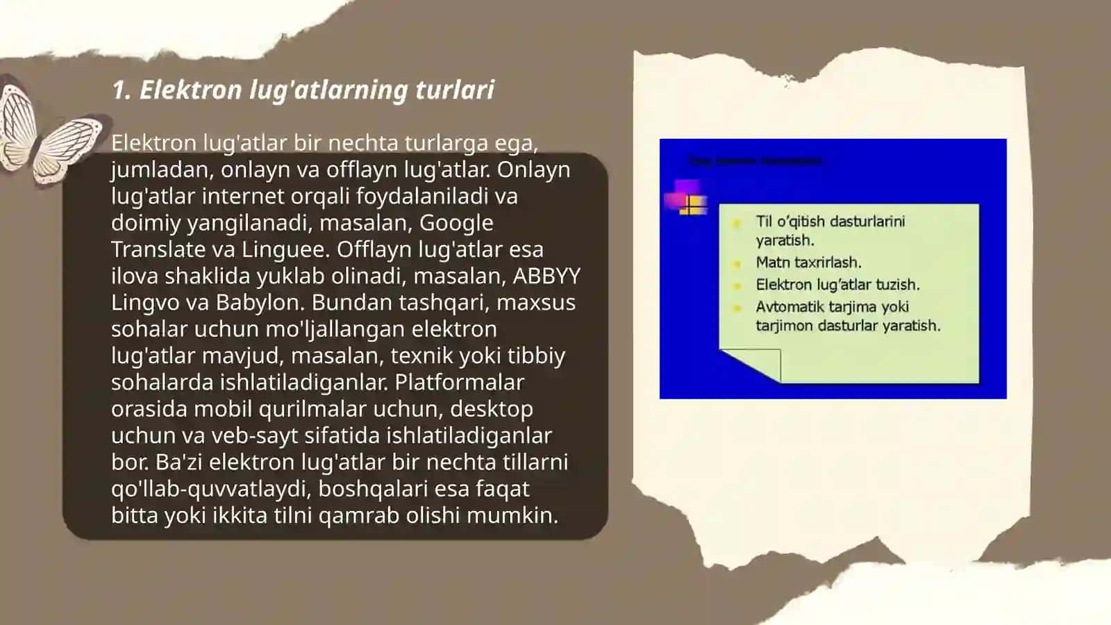 Elektron lug'atlar yaratish 3