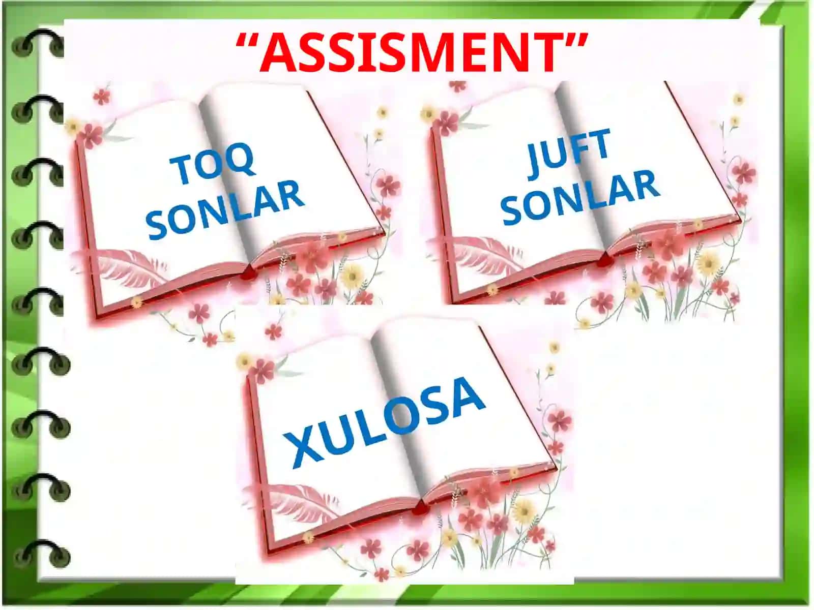 Juft va toq sonlar 3