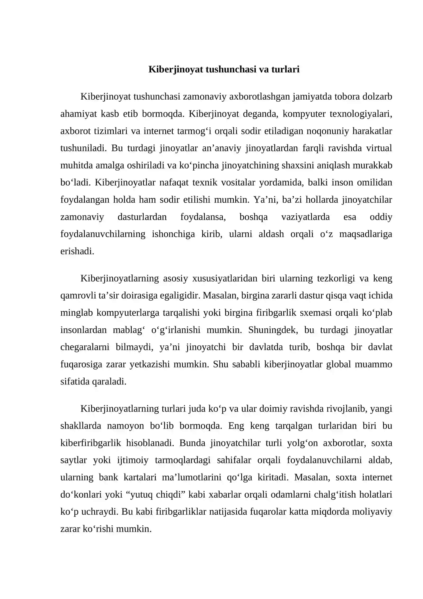 Kiberjinoyatlarning O‘zbekistonga xavfi 3