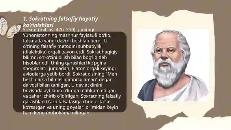 Sokrat va Georgiyning hayoti ijodi va falsafiy qarashlari 3