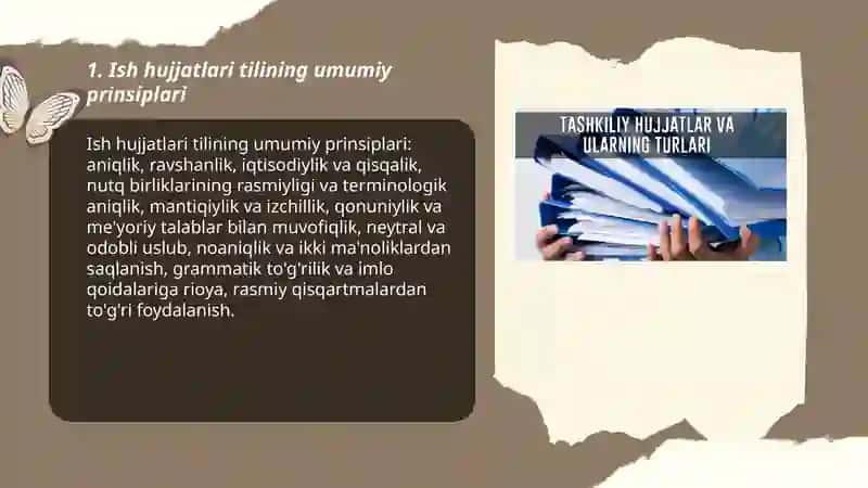 Ish hujjatlari tilining umumiy prinsiplari 3