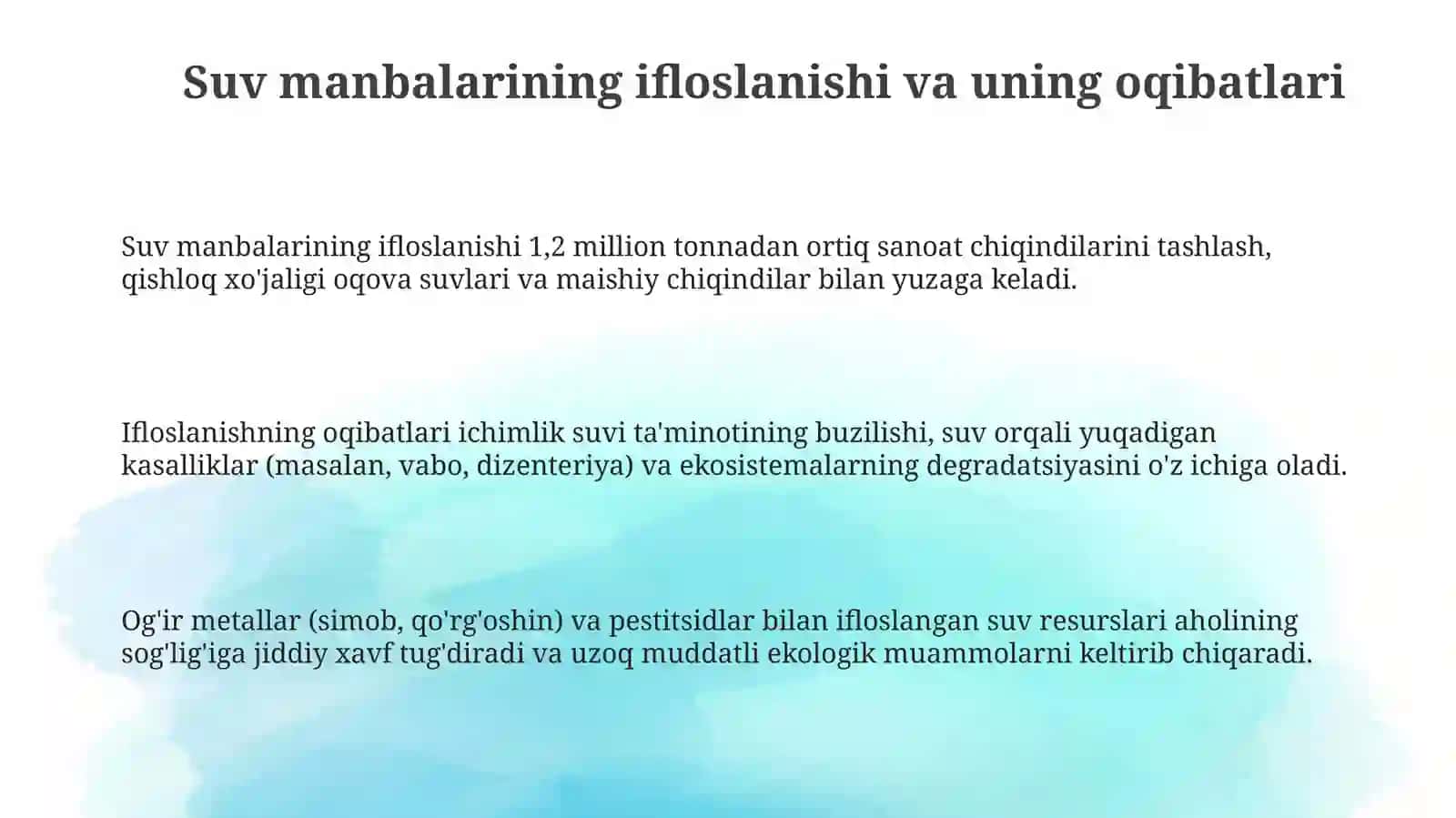 Ichimliksuvini sifatini yaxshilashning zamonaviy usullari haqida tushuncha 3