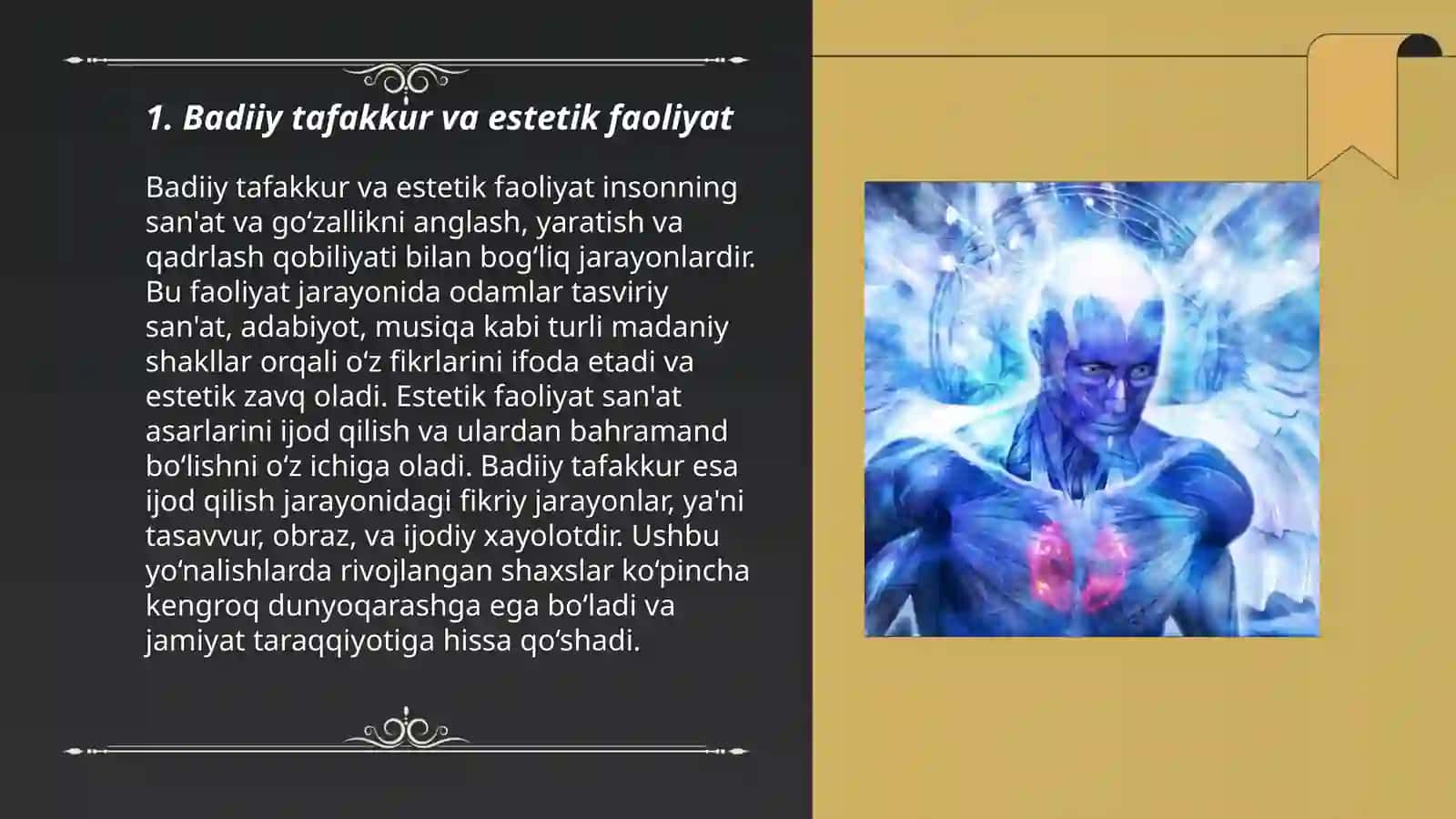 Badiiy asarda estetik faoliyat tushunchasi 3