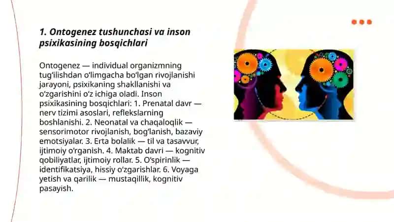 Inson psixikasining ontogenezda rivojlanishi 3