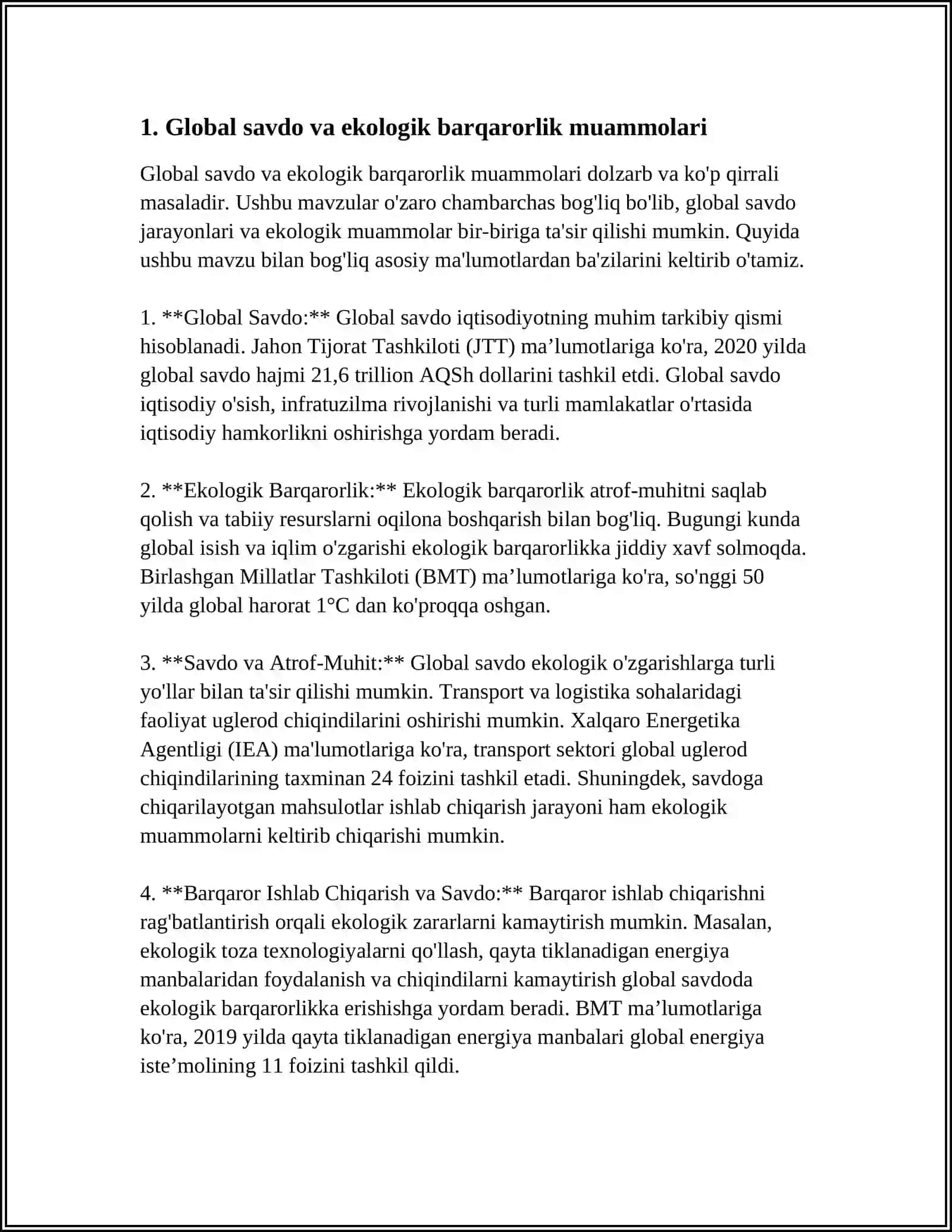 GLOBAL SAVDONING KELAJAKDAGI MUAMMOLARI VA ISTIQBOLLARI 3