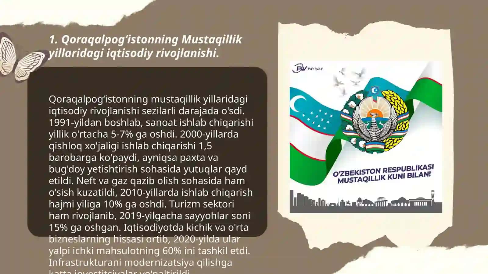 Mustaqillik yillarida Qoraqalpogʻiston respublikasi 3