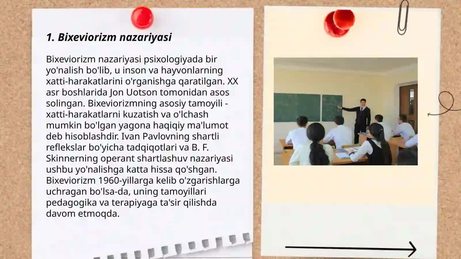 Hayvonlar hatti-harakatini òrganishdagi nazariyalati.Bixevalizim, etalogiya 3