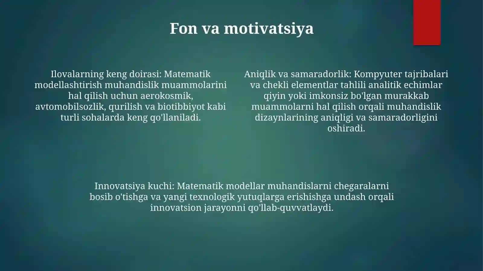 Cad Tizimlarida Muhandislik Masalalarini Yechishda Matematik Modellariga Hisoblash Eksperiment Va Sonli Tahlilni Amalga Oshirish 3