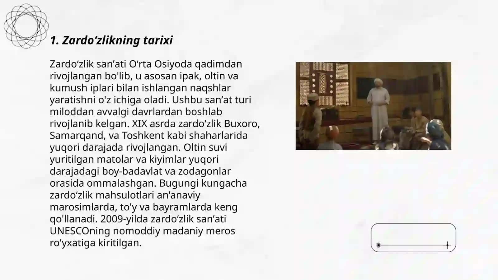 Zardoʻzlik sanʼati haqida 3