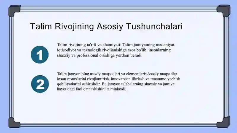 Dunyoda talim rivojining qiyosiy tahlili 3