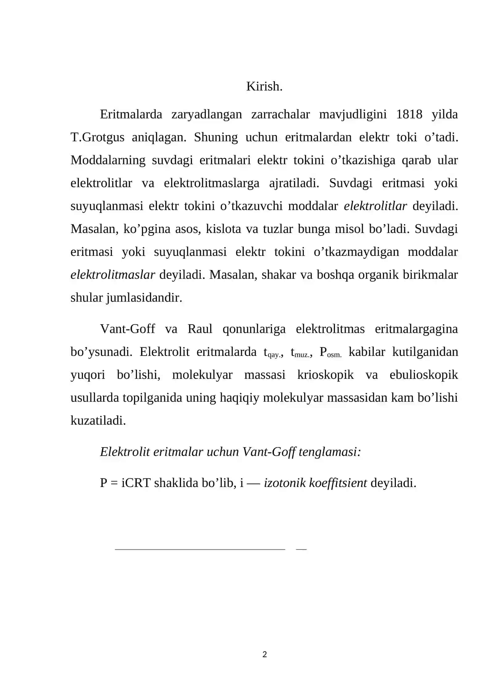 Dissosilanish bosimi 3